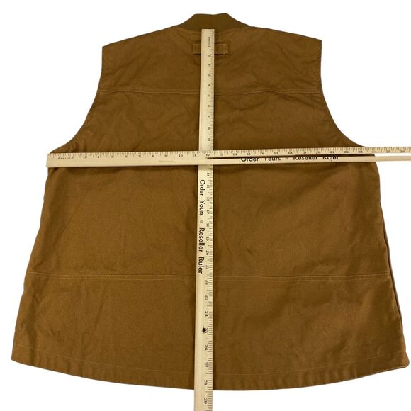 St. John's Bay Rib Collar Vest Jacket Mens XL Brown Lined Insulated Outdoors - Picture 2 of 9